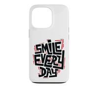 Smile Every Day Citation inspirante de Typographie Graffiti Coque pour iPhone 13 Pro