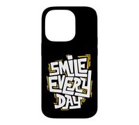 Smile Every Day Citation inspirante de Typographie Graffiti Coque pour iPhone 14 Pro