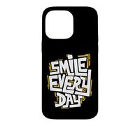 Smile Every Day Citation inspirante de Typographie Graffiti Coque pour iPhone 14 Pro Max
