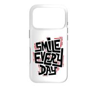Smile Every Day Citation inspirante de Typographie Graffiti Coque pour iPhone 17 Pro
