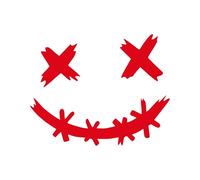 Smile Face Car Stickers - Waterproof Smile Decals, Bike Helmet Labels