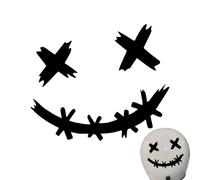 Smile Face Car Stickers - Waterproof Smile Decals, Bike Helmet Labels | High Visibility Reflective Graphic Pack, Adhesive Decorative Symbol Collection for Cars Electric Bicycles Motorbi