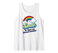 Smile If You're Dead Inside Funny Sarcastic Pessimiste Gag Débardeur
