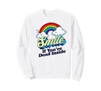Smile If You're Dead Inside Funny Sarcastic Pessimiste Gag Sweatshirt