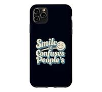 Smile It Confuses Funny Sarcastic Humour Citation Coque pour iPhone 11 Pro Max