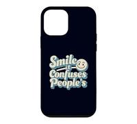Smile It Confuses Funny Sarcastic Humour Citation Coque pour iPhone 12 Mini
