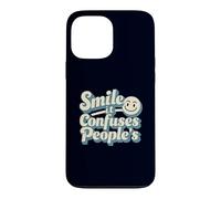 Smile It Confuses Funny Sarcastic Humour Citation Coque pour iPhone 13 Pro Max