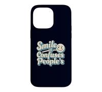 Smile It Confuses Funny Sarcastic Humour Citation Coque pour iPhone 14 Pro Max