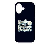 Smile It Confuses Funny Sarcastic Humour Citation Coque pour iPhone 17