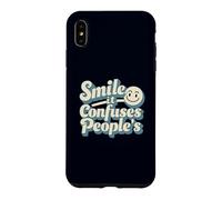 Smile It Confuses Funny Sarcastic Humour Citation Coque pour iPhone XS Max