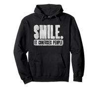 Smile It Confuses People Humour introverti drôle Sweat à Capuche