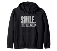 Smile It Confuses People Humour introverti drôle Sweat à Capuche
