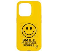 Smile It Confuses People T-Shirt d'anniversaire Scorpion Zodiac Coque pour iPhone 15 Pro