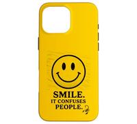 Smile It Confuses People T-Shirt d'anniversaire Scorpion Zodiac Coque pour iPhone 16 Pro Max