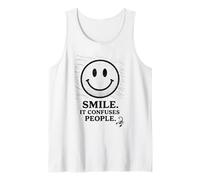 Smile It Confuses People T-Shirt d'anniversaire Scorpion Zodiac Débardeur