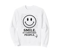 Smile It Confuses People T-Shirt d'anniversaire Scorpion Zodiac Sweatshirt