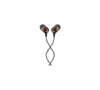The House of Marley Smile Jamaica Écouteurs Intra-auriculaires, Bouton de Contrôle du Microphone, Driver 9,2mm Anti-Bruit, 2 Tailles d’Embouts Inclus pour le Confort, Câble Anti-nœuds, Noir
