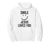 Smile Jesus Loves You Funny Faith God Christian Sweat à Capuche