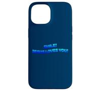 Smile Jesus Loves You I Love Jesus Christianisme Coque pour iPhone 15
