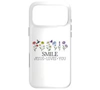 Smile Jesus Loves You Sign,Christian Faith God Bible Verse Coque pour iPhone 17 Pro Max