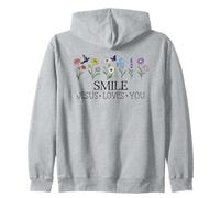 Smile Jesus Loves You Sign,Christian Faith God Bible Verse Sweat à Capuche
