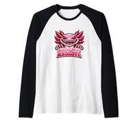 Smile Like an Axolotl - Cadeau pour Amoureux des Animaux Mignons Manche Raglan