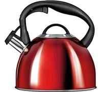 Bouilloire à Induction, Théière Bouilloire avec Sifflet, Toutes Cuisines, 3 L, Smile, MCN13/C1, , Rouge Rouge G