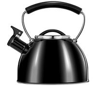 Smile MCN11/C Bouilloire à induction, théière avec sifflet, tous types de cuisines, 3 L, acier inoxydable, manche au toucher froid, noir