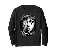 SMILE NOW CRY LATER Chicana Payasa Cholo Tatouage Clown Manche Longue