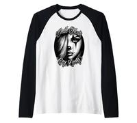 SMILE NOW CRY LATER Chicana Payasa Cholo Tatouage Clown Manche Raglan