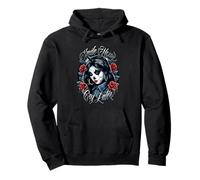 Smile Now Cry Later Chicana Tattoo Chicano Art Latina Payasa Sweat à Capuche