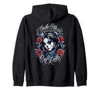 Smile Now Cry Later Chicana Tattoo Chicano Art Latina Payasa Sweat à Capuche