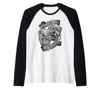 Smile Now Cry Later Chicano Art Tattoo Cholo Masques Clown Manche Raglan
