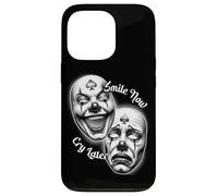 Smile Now Cry Later Chicano Clown Masque de théâtre Laugh Coque pour iPhone 13 Pro