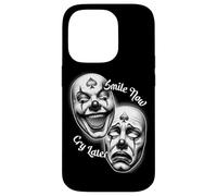 Smile Now Cry Later Chicano Clown Masque de théâtre Laugh Coque pour iPhone 14 Pro