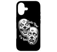 Smile Now Cry Later Chicano Clown Masque de théâtre Laugh Coque pour iPhone 17