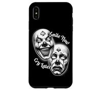 Smile Now Cry Later Chicano Clown Masque de théâtre Laugh Coque pour iPhone XS Max