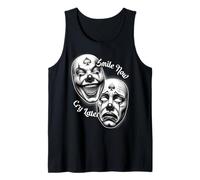 Smile Now Cry Later Chicano Clown Masque de théâtre Laugh Débardeur