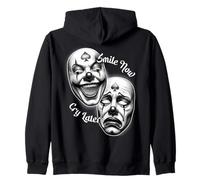 Smile Now Cry Later Chicano Clown Masque de théâtre Laugh Sweat à Capuche