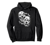 Smile Now Cry Later Chicano Clown Masque de théâtre Laugh Sweat à Capuche