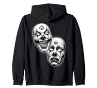 Smile Now Cry Later Chicano Clown Masque de théâtre Sweat à Capuche