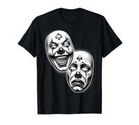 Smile Now Cry Later Chicano Clown Masque de théâtre T-Shirt