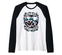 Smile Now Cry Later Masques de théâtre Gothique Clown Manche Raglan