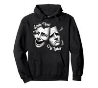 Smile Now Cry Later Masques de théâtre Sad Happy Sweat à Capuche