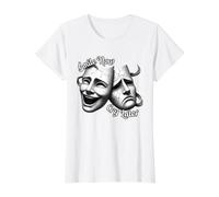 Smile Now Cry Later Masques de théâtre Sad Happy T-Shirt Graphique avec Valeur