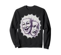 Smile Now Cry Later Masques de théâtre Toile d'araignée Sweatshirt