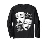 Smile Now Cry Later Payasa Theater Masques de théâtre Manche Longue