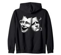 Smile Now Cry Later Sad Happy Theater Masques de théâtre Sweat à Capuche