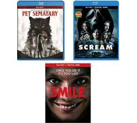 Smile, Scream & Pet Sematary 4k Horror Bundle [Blu-Ray]