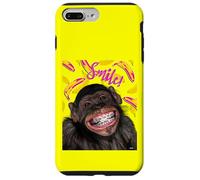 Smile! Smiling Chimpanzee with Braces Funny Humor Coque pour iPhone 7 Plus/8 Plus